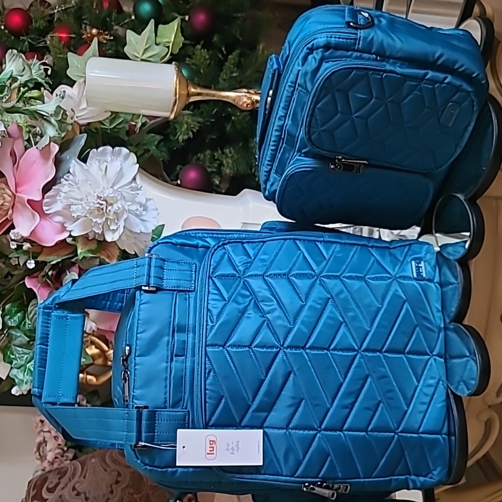Lug Quilted Carry-All Ranger XL/ with Crossbody Navigator Bag , color.- Ocean Bl